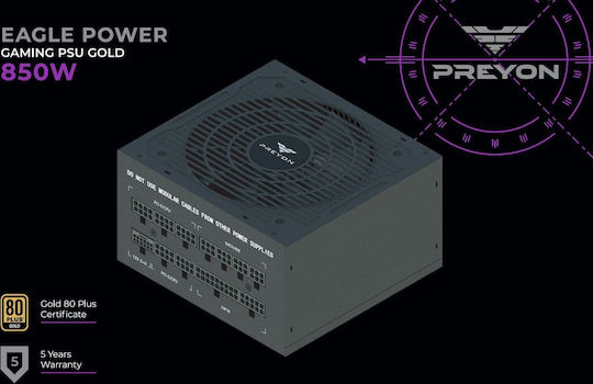 Preyon Nest Meshy+ Gaming Midi Tower Computer Case with Side Window and RGB Lighting Black