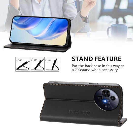 Magnetic Back Cover Piele / Silicon Negru (TCL 50 NXTPAPER 5G / TCL 50 Pro NXTPAPER 5G)