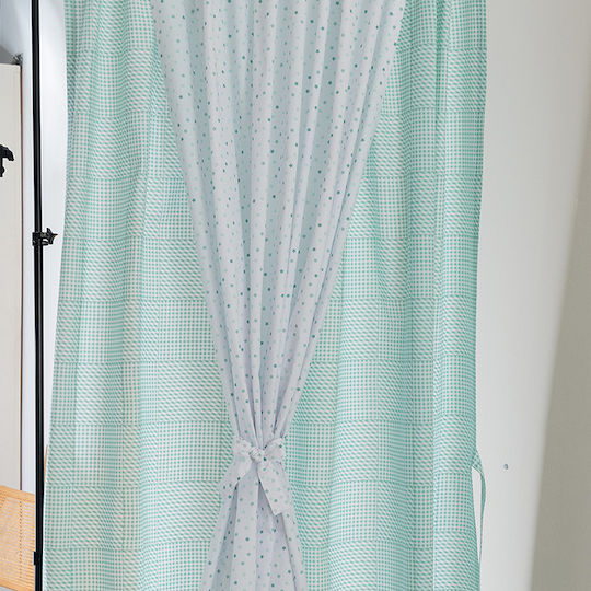 Palamaiki Perdea cu Bretele Bon Bon Turcoaz 170x270cm