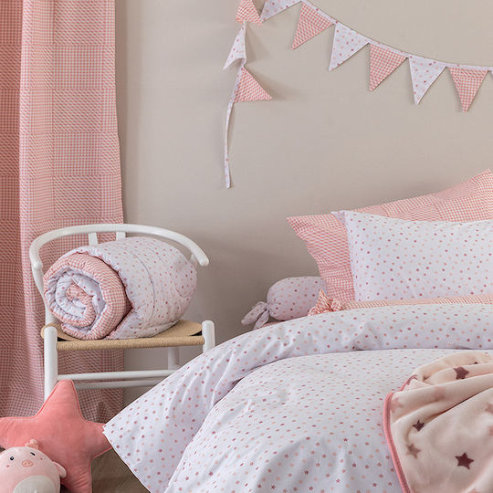 Palamaiki Curtain with Tab Top Bb100 Pink 170x270cm