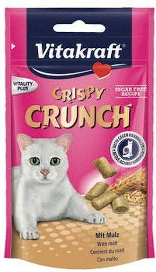 Vitakraft Crispy Crunch Anti Hairball Κροκέτα με Κοτόπουλο Βύνη για Ενήλικες Γάτες 60gr