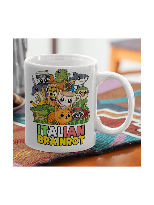 Koupakoupa Italian Brainrot Friends Mug Ceramic Brown 330ml