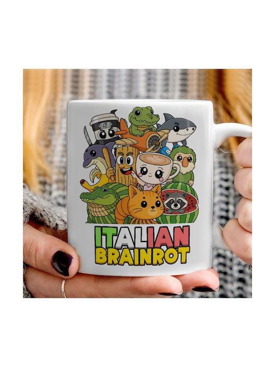 Koupakoupa Italian Brainrot Friends Mug Ceramic Brown 330ml