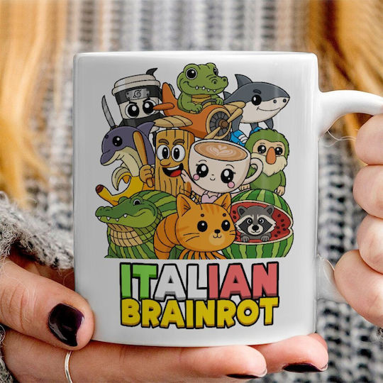 Koupakoupa Italian Brainrot Friends Κούπα Κεραμική Καφέ 330ml