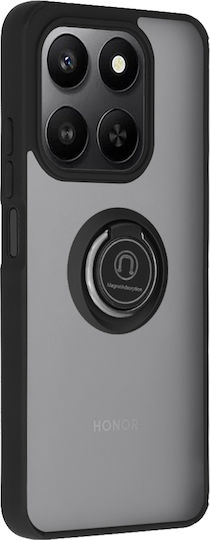 Techsuit Glinth Umschlag Rückseite Silikon Schwarz (Honor 400)