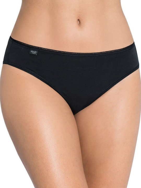 24/7 Tai Βαμβακερά Γυναικεία Slip 3Pack Μαύρα