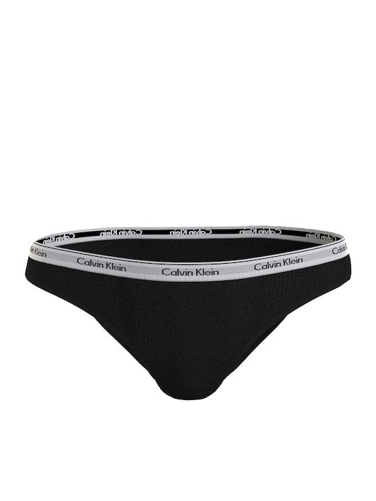 Βαμβακερά Damen Slip 3Pack Schwarz