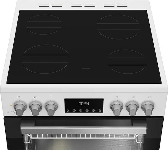 Whirlpool Κουζίνα 72lt με Κεραμικές Εστίες Π60εκ. Λευκή