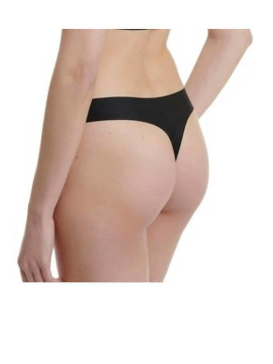 Damen Zeichenfolge 2Pack Nahtlos Schwarz
