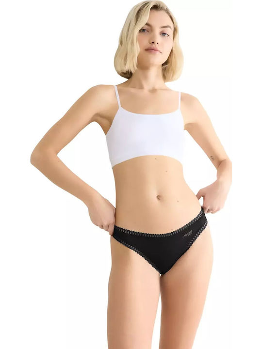 Βαμβακερά Damen Zeichenfolge 3Pack Black