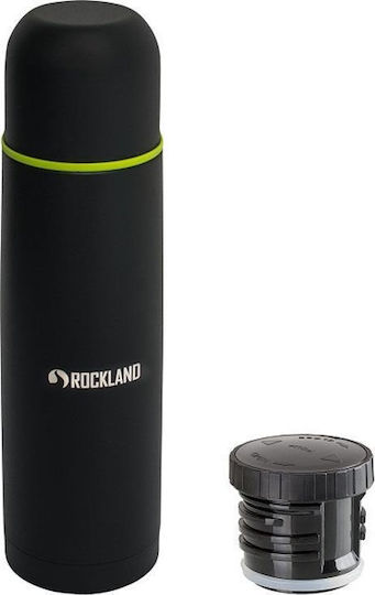 Rockland Μπουκάλι Θερμός Ανοξείδωτο 700ml Μαύρο με Λαβή