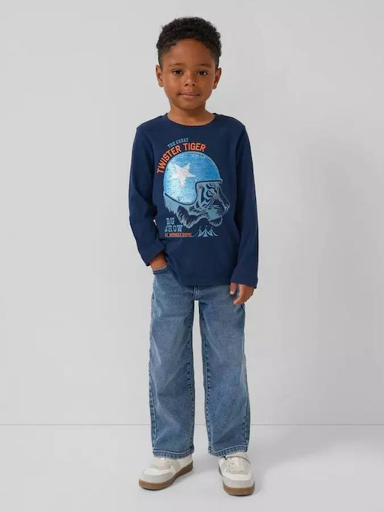 Kids' Shirt Long Sleeve Blue