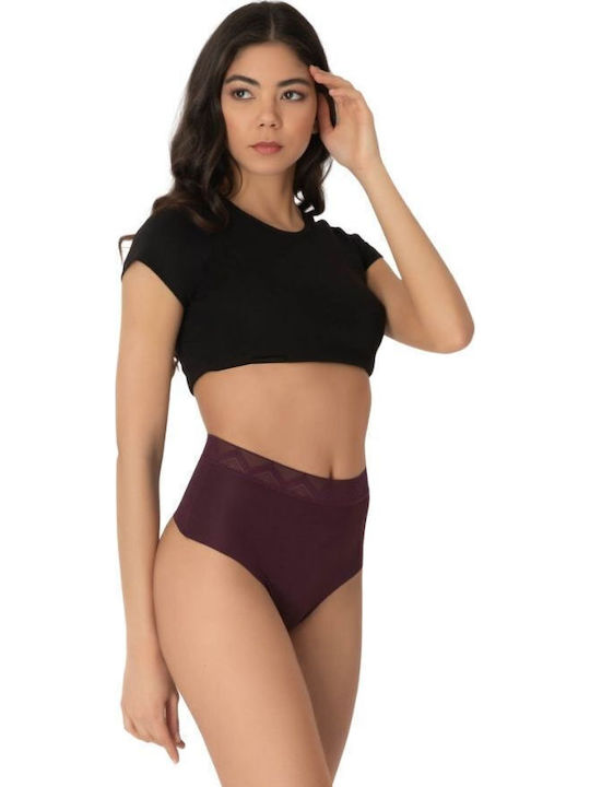 High-waisted Women's String Seamless Purple