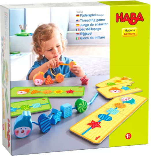 Haba Bildungs-Spielzeug Für Feinmotorik Kordel 'Raupe'