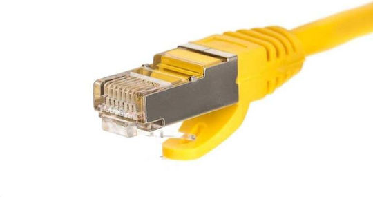 Netrack U/FTP (STP) Cat.5e (Gigabit) Καλώδιο Δικτύου Ethernet 5m Κίτρινο
