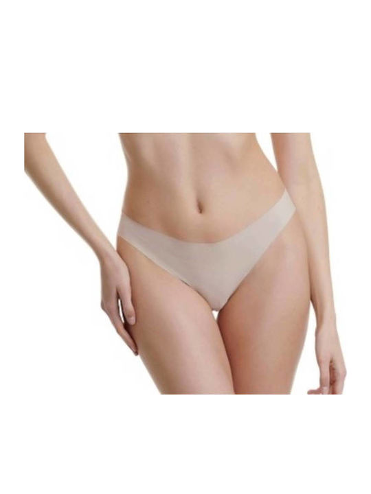 Damen Zeichenfolge 2Pack Nahtlos Beige