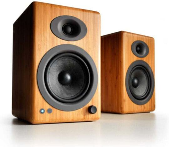 Audioengine A5+ BT Αυτοενισχυόμενα Ηχεία με Bluetooth 100W (Ζεύγος) Καφέ