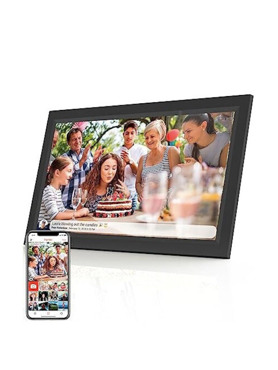 Denver Frameo PFF-1503 Ψηφιακή Κορνίζα με Οθόνη Αφής 15.6" Ανάλυσης 1920x1080 με WiFi Μαύρη