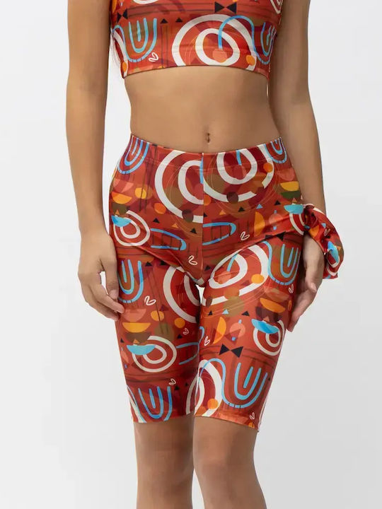 Kids Legging Cycling Short Brown