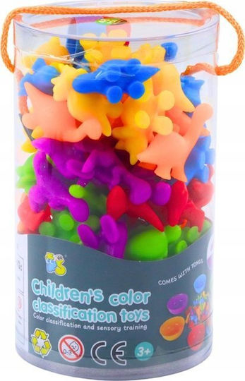 Leantoys Educational Sorting Set Learning Colors Counting Dinosaurs 48 Pcs