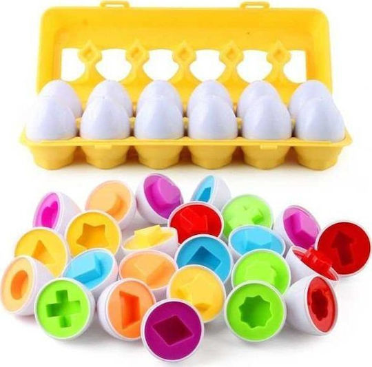 Woopie Montessori Egg Puzzle Ταιριάξτε Σχήματα Χρώματα Lumarko 13530517 5904326948426