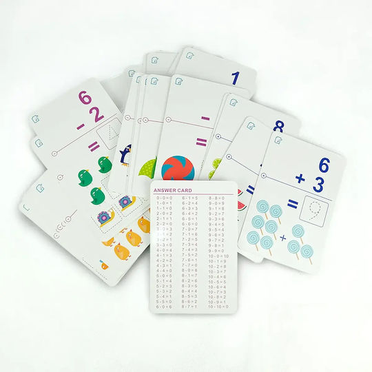 Mideer Write & Wipe Math Cards – Επαναχρησιμοποιούμενες Εκπαιδευτικές Κάρτες Μαθηματικών 3+ Ετών