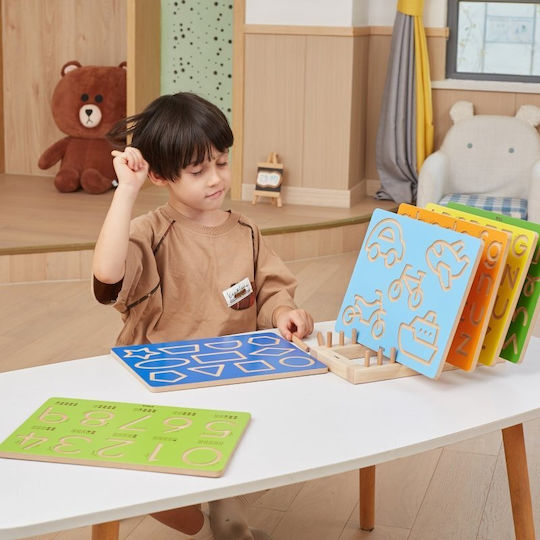 Viga Toys Joc Educațional Litere și numere din Lemn