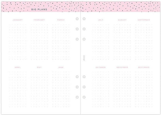 Refill A5 2026 Confetti Week On Two Pages 26-68591 Filofax 5059145597710