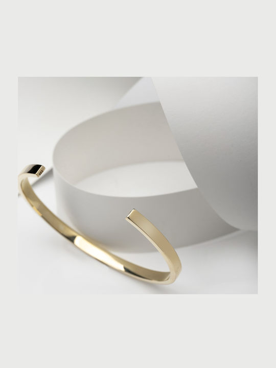 Lunaorocreations Women's Yellow Gold 14K Handcuff Bracelet Small