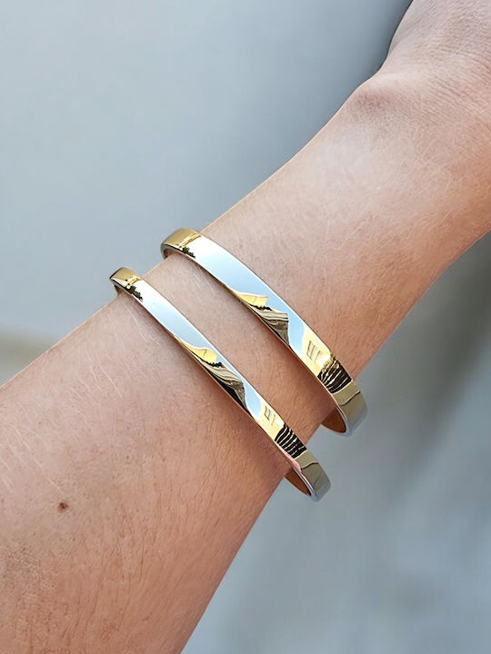 Lunaorocreations Women's Yellow Gold 14K Handcuff Bracelet Small