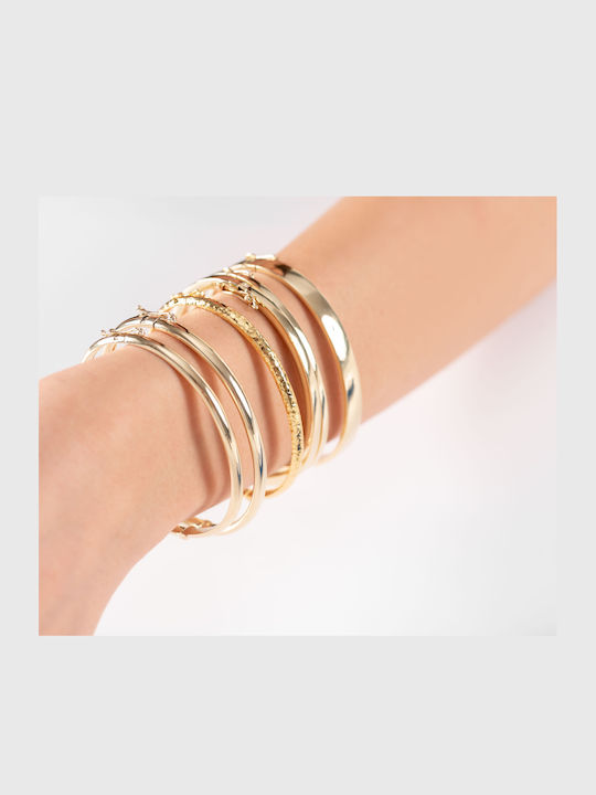 Lunaorocreations Women's Yellow Gold 14K Handcuff Bracelet Small