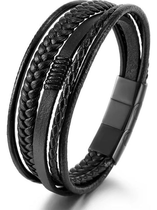 Legend Accessories Ανδρικό Βραχιόλι από Δέρμα