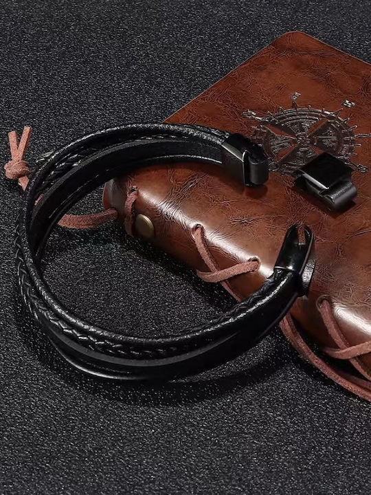 Legend Accessories Ανδρικό Βραχιόλι από Δέρμα