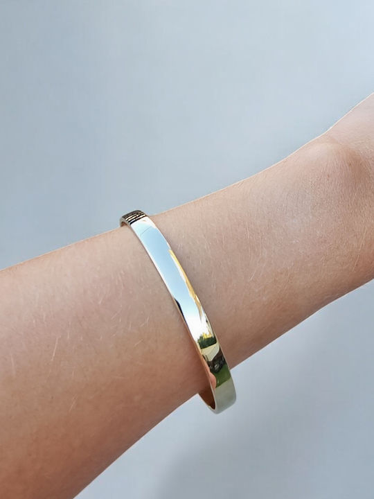 Lunaorocreations Women's Yellow Gold 14K Handcuff Bracelet Small