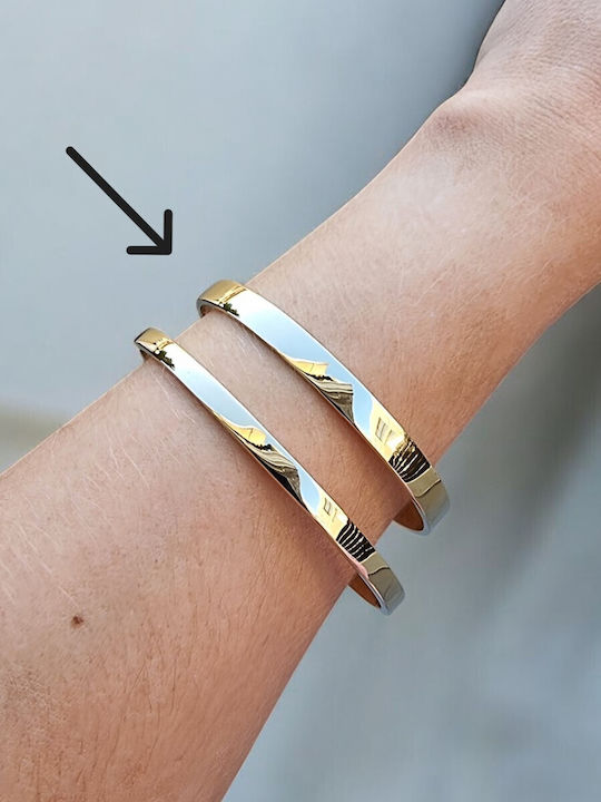 Lunaorocreations Women's Yellow Gold 14K Handcuff Bracelet Small