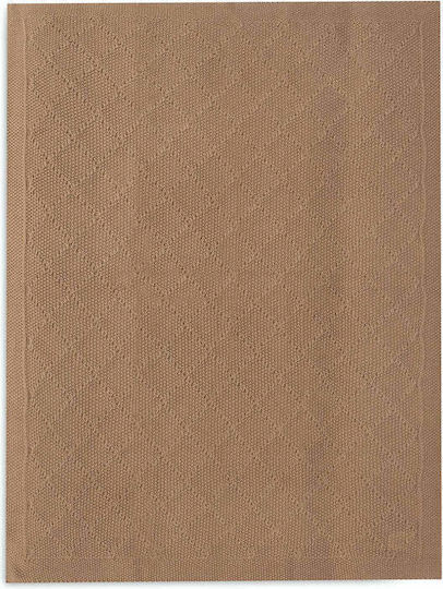 Jollein Pătură Pepinieră Swaddling pături Tricotat Maro 75x100cm