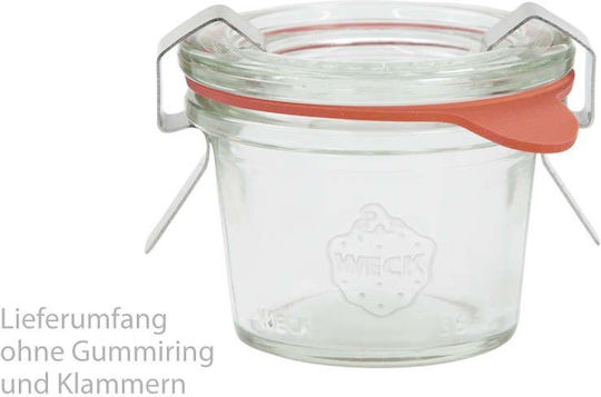 Weck Set 12Stück Gläser Allgemeine Verwendung mit Deckel Glas Transparent 35ml