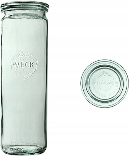 Weck Set 6Stück Gläser Allgemeine Verwendung mit Deckel Glas Transparent 600ml