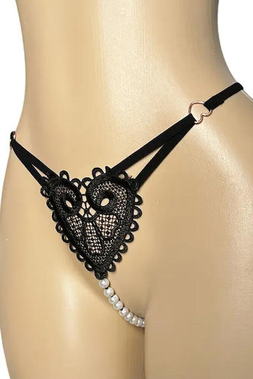 Sexy Unterwäsche String Annamu Schwartze A-1135