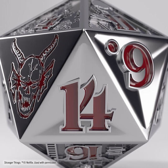 Stranger Things Gamegenic Hellfire Club Премиум Метален D20 Зар
