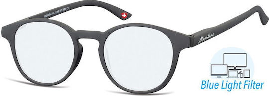 Montana Eyewear Lesebrille +2.00 in Schwarz Farbe