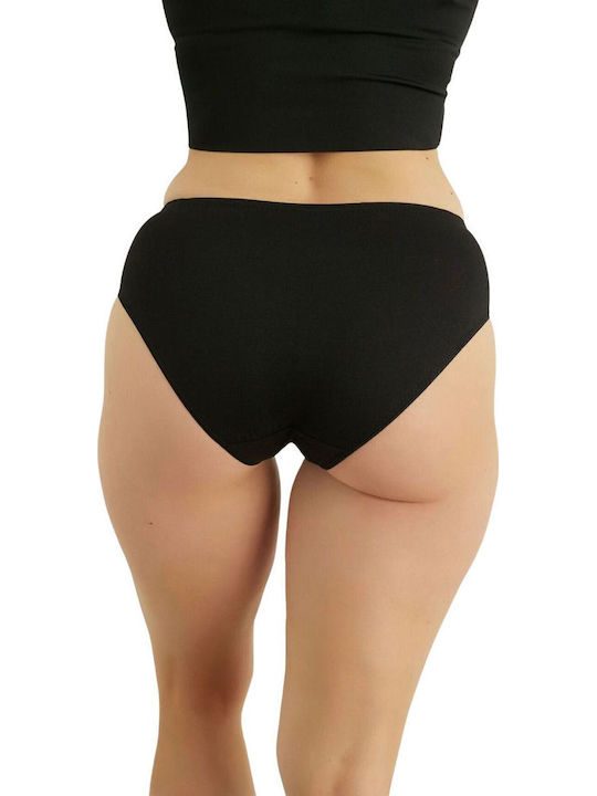 Anna Femeie Slip cu Dantelă Negru