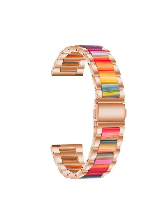 Metal Watch Strap Xdfind Three Beads 22mm Resin Rose Gold Rainbow Metal Watch Strap Xdfind Three Beads 22mm Resin Rose Gold Rainbow