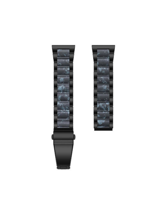 Metallisches Tragbare Bänder Xdfind Three Beads 22mm Resin Schwarz Blau