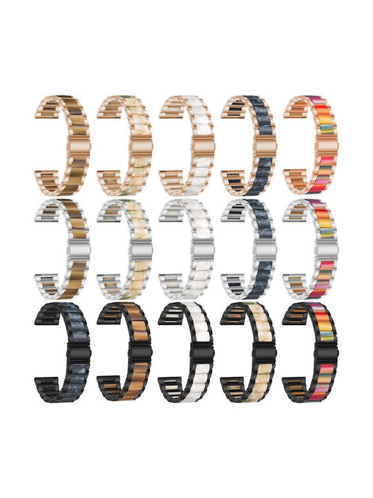 Metallisches Tragbare Bänder Uhrenarmband Harz Samsung Galaxy Watch 7 6 5 FE Silber Grün