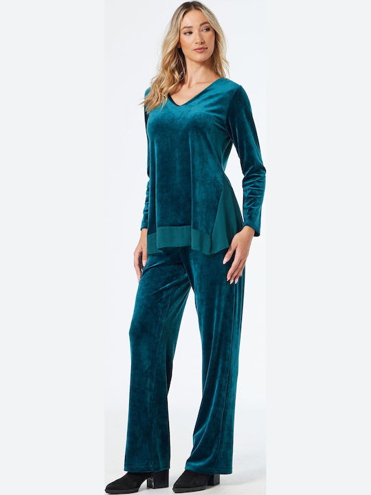 Women's Blouse Long Sleeve Green