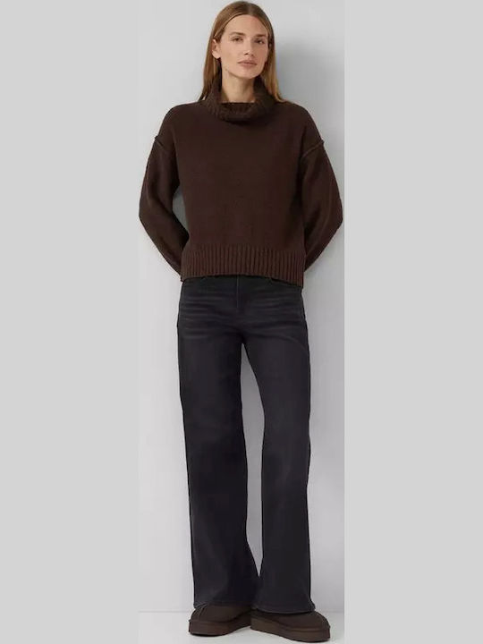 Women's Sweater Turtleneck Brown