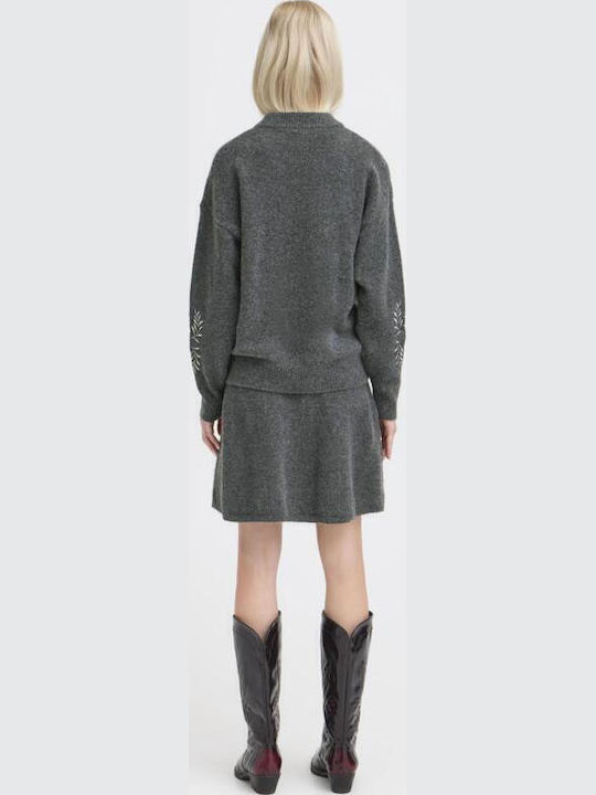 Γυναικείο Πουλόβερ Dark Grey Melange
