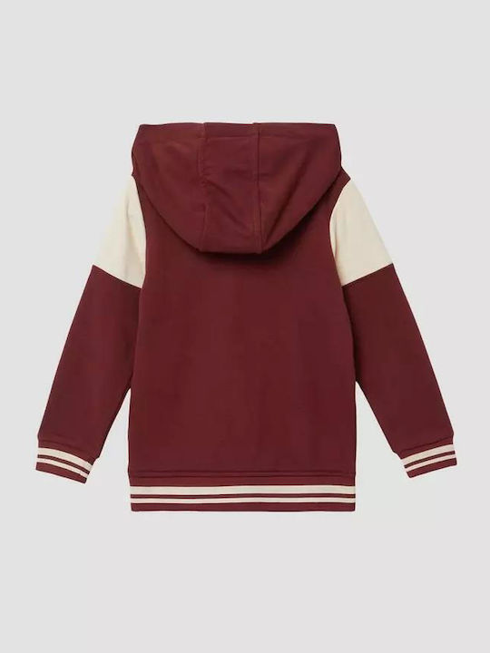 Kids Sweatshirt Cardigan Bordeaux