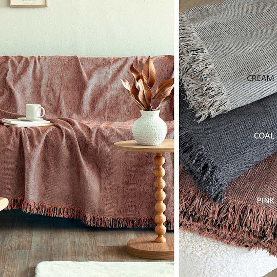 Palamaiki Dona Ριχτάρι Πολυθρόνας Chenille 180x180εκ. Coal